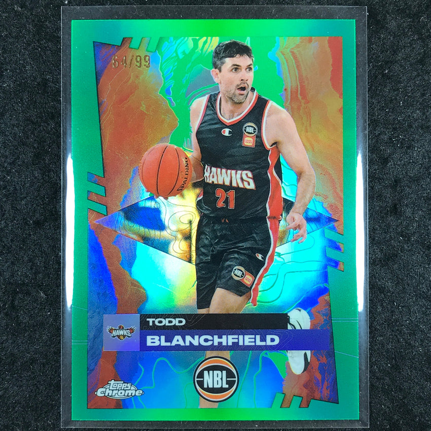 2024-25 Topps Chrome NBL TODD BLANCHFIELD Base Green 64/99 #36