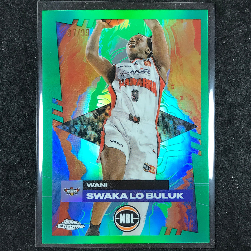 2024-25 Topps Chrome NBL WANI SWAKA LO BULUK Base Green 87/99 #39