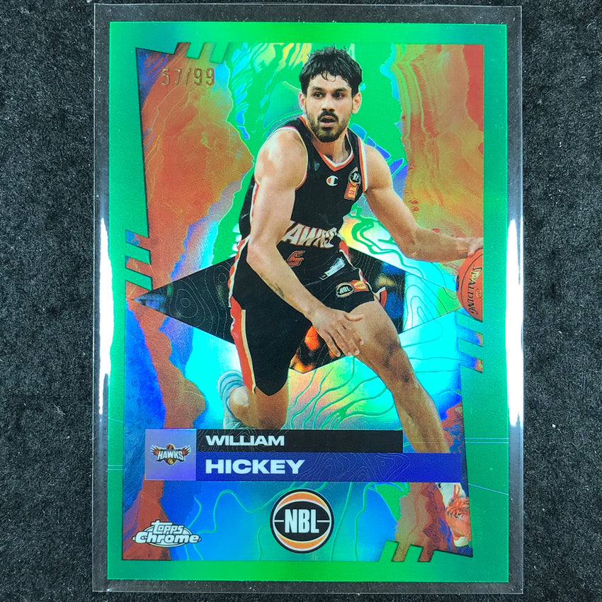 2024-25 Topps Chrome NBL WILLIAM HICKEY Base Green 57/99 #40