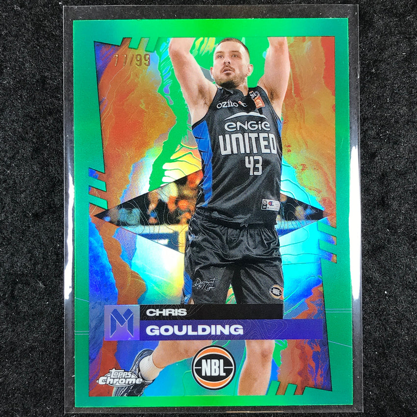 2024-25 Topps Chrome NBL CHRIS GOULDING Base Green 77/99 #41