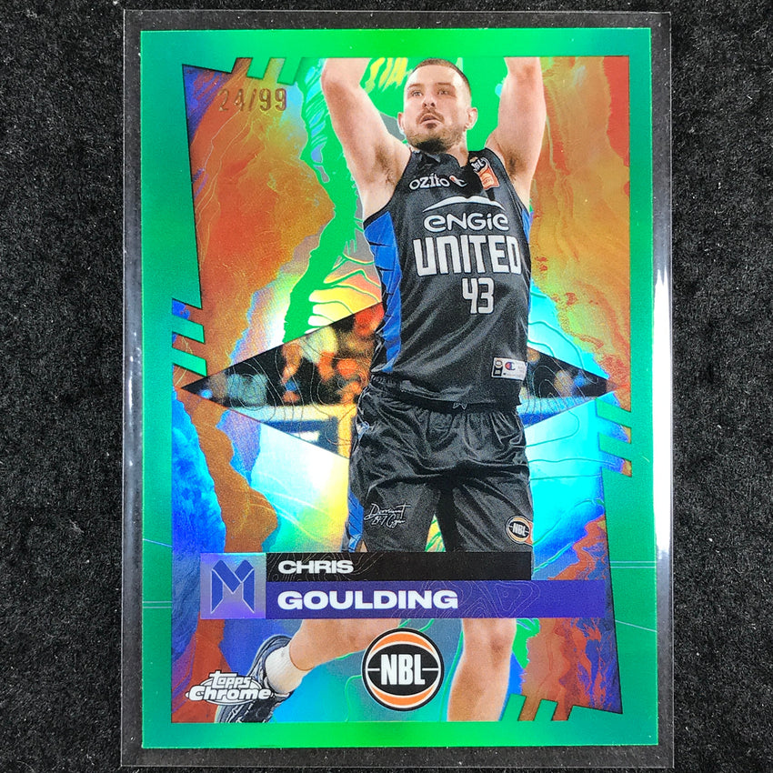 2024-25 Topps Chrome NBL CHRIS GOULDING Base Green 24/99 #41
