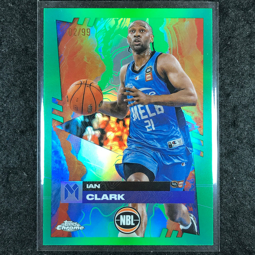 2024-25 Topps Chrome NBL IAN CLARK Base Green 2/99 #42