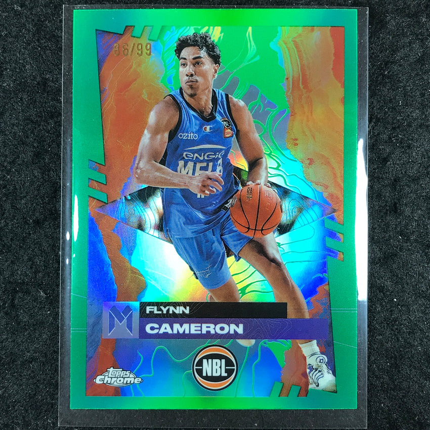 2024-25 Topps Chrome NBL FLYNN CAMERON Base Green 86/99 #45