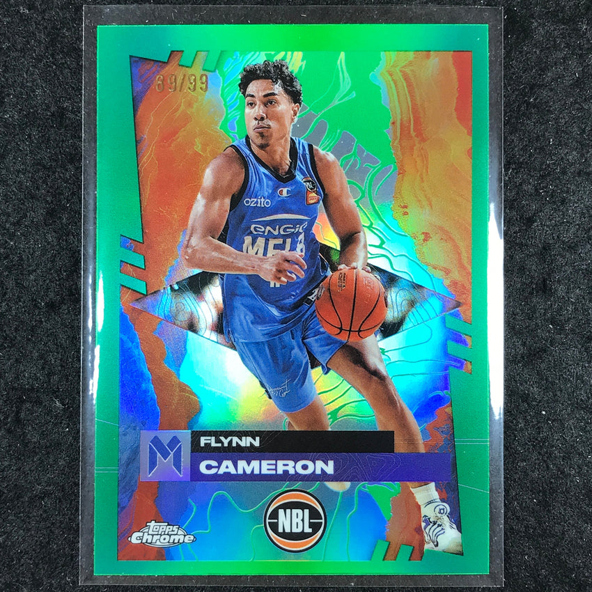 2024-25 Topps Chrome NBL FLYNN CAMERON Base Green 89/99 #45