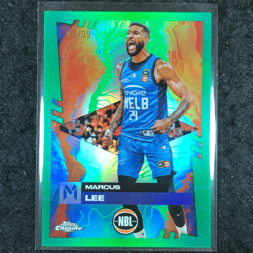 2024-25 Topps Chrome NBL MARCUS LEE Base Green 90/99 #48