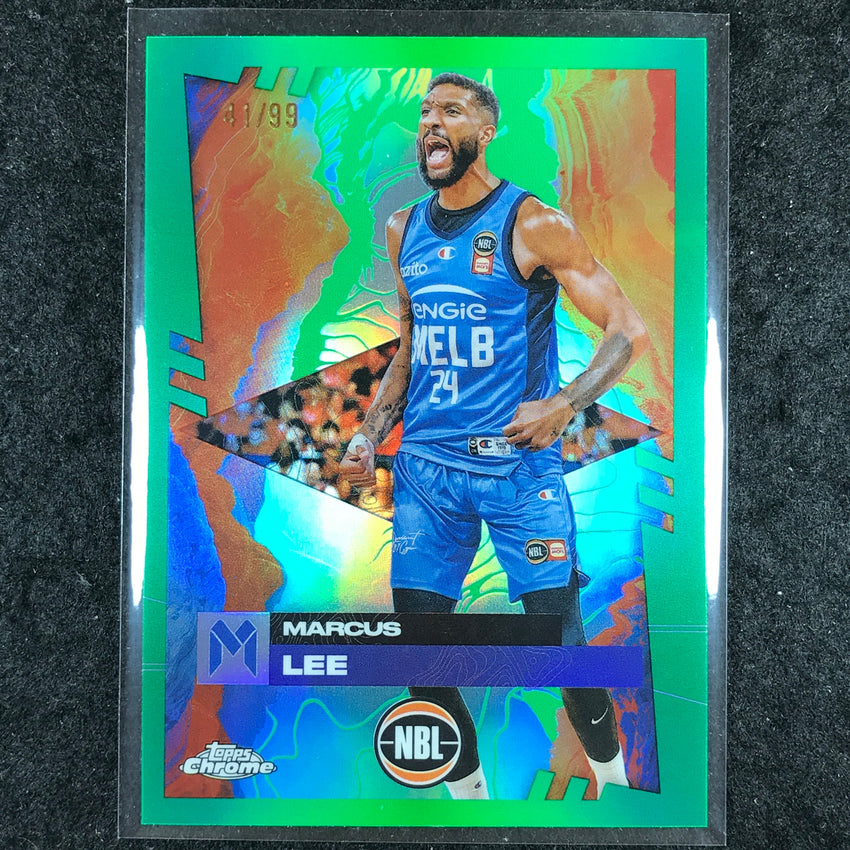 2024-25 Topps Chrome NBL MARCUS LEE Base Green 41/99 #48