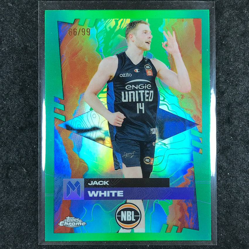 2024-25 Topps Chrome NBL JACK WHITE Base Green 66/99 #50