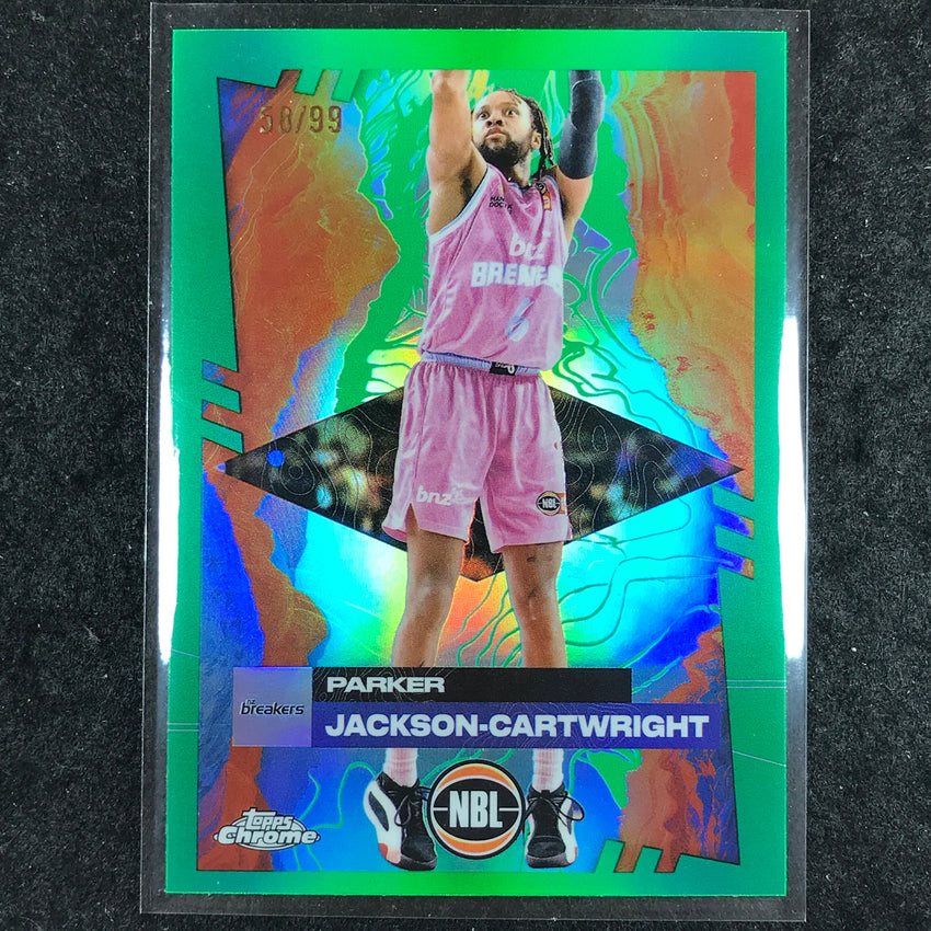 2024-25 Topps Chrome NBL PARKER JACKSON-CARTWRIGHT Base Green 58/99 #52