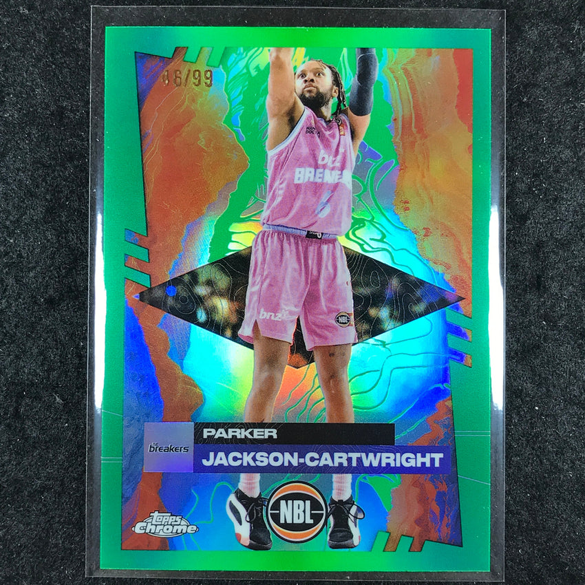 2024-25 Topps Chrome NBL PARKER JACKSON-CARTWRIGHT Base Green 46/99 #52