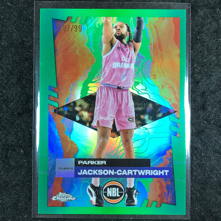 2024-25 Topps Chrome NBL PARKER JACKSON-CARTWRIGHT Base Green 97/99 #52