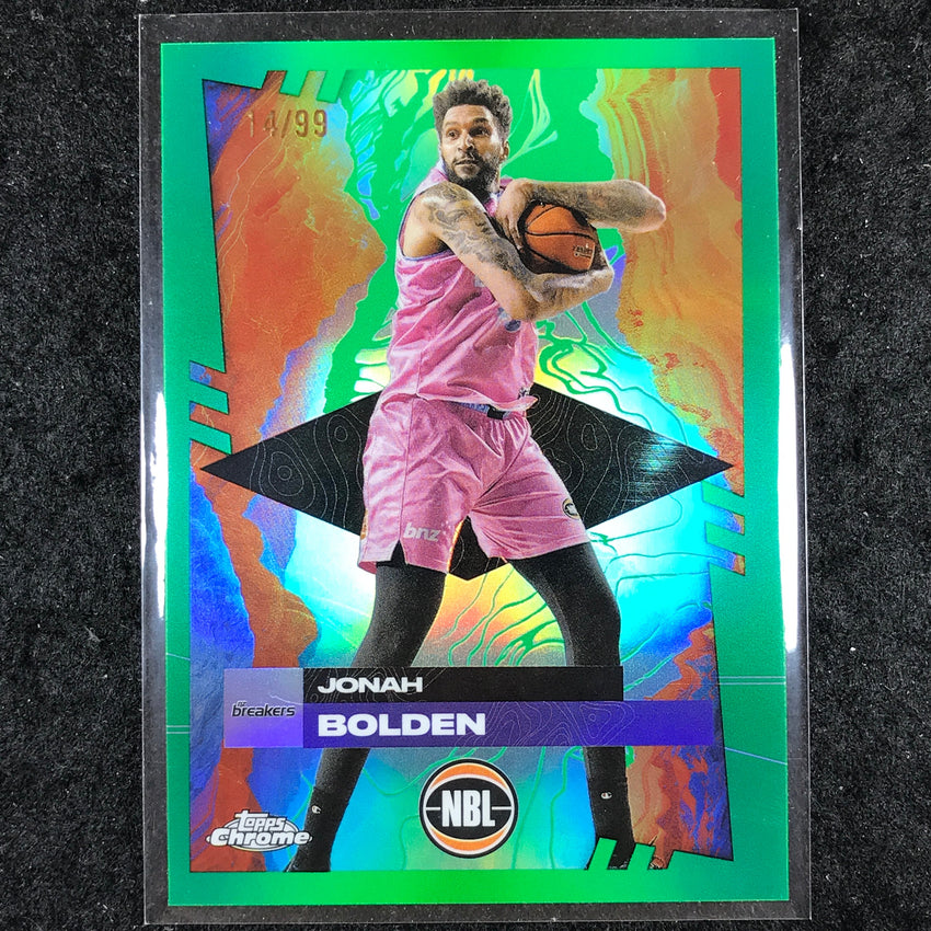 2024-25 Topps Chrome NBL JONAH BOLDEN Base Green 14/99 #54