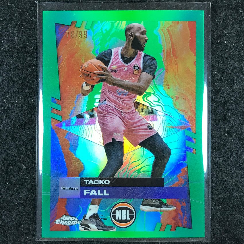 2024-25 Topps Chrome NBL TACKO FALL Base Green 76/99 #57