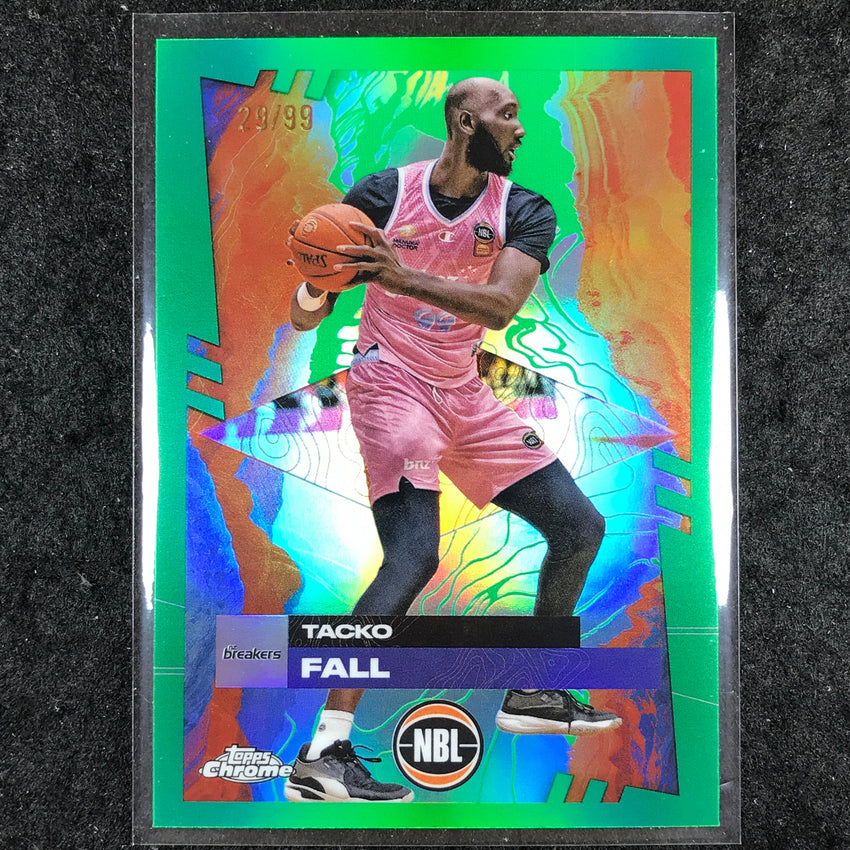 2024-25 Topps Chrome NBL TACKO FALL Base Green 29/99 #57
