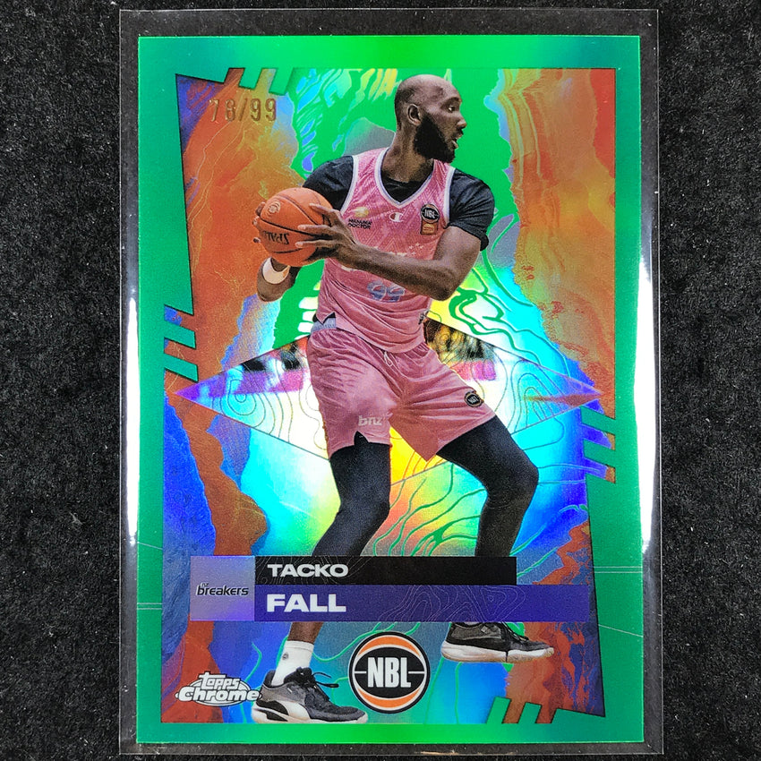 2024-25 Topps Chrome NBL TACKO FALL Base Green 78/99 #57