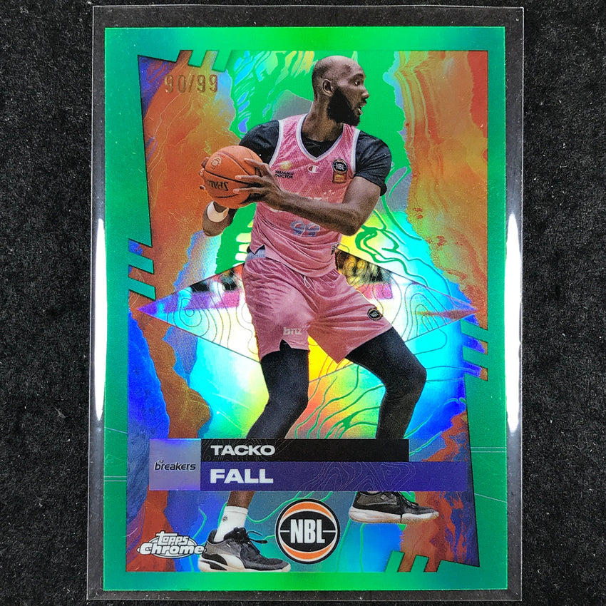 2024-25 Topps Chrome NBL TACKO FALL Base Green 90/99 #57