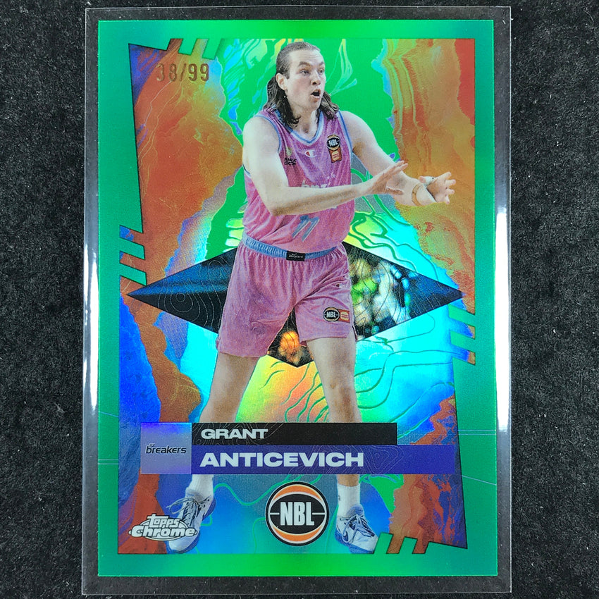 2024-25 Topps Chrome NBL GRANT ANTICEVICH Base Green 38/99 #58