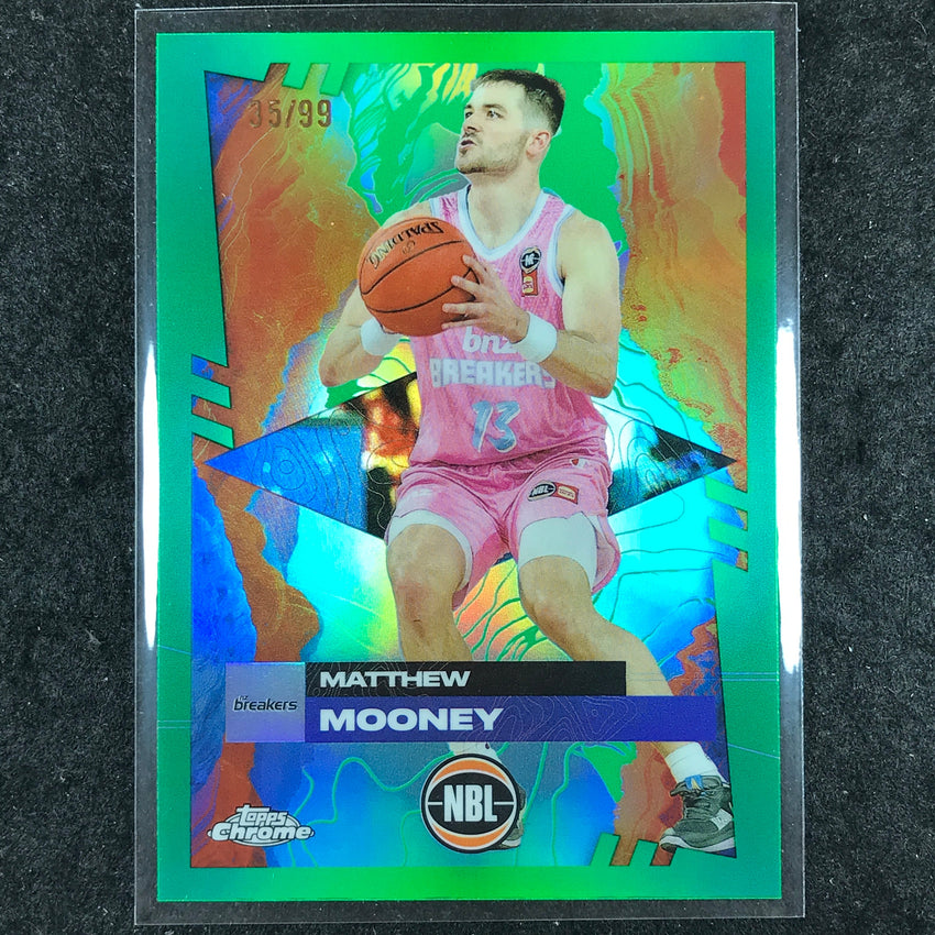 2024-25 Topps Chrome NBL MATTHEW MOONEY Base Green 35/99 #59