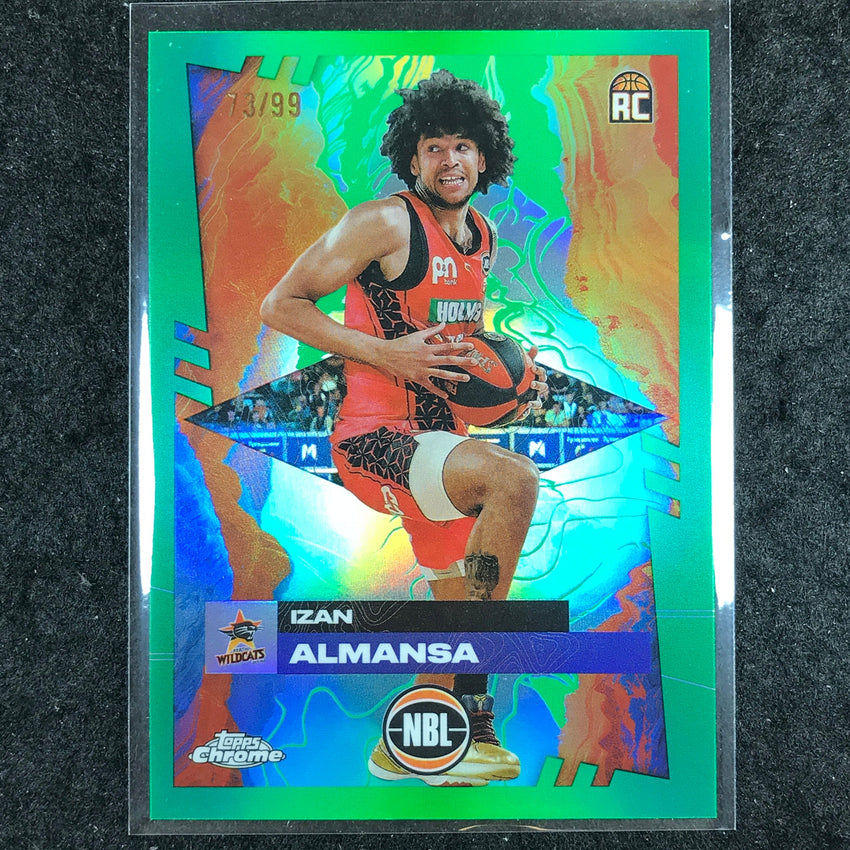 2024-25 Topps Chrome NBL IZAN ALMANSA Rookie Base Green 73/99 #61