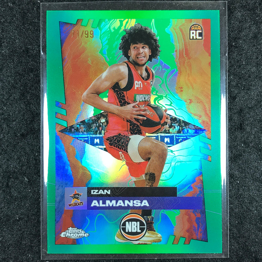 2024-25 Topps Chrome NBL IZAN ALMANSA Rookie Base Green 71/99 #61