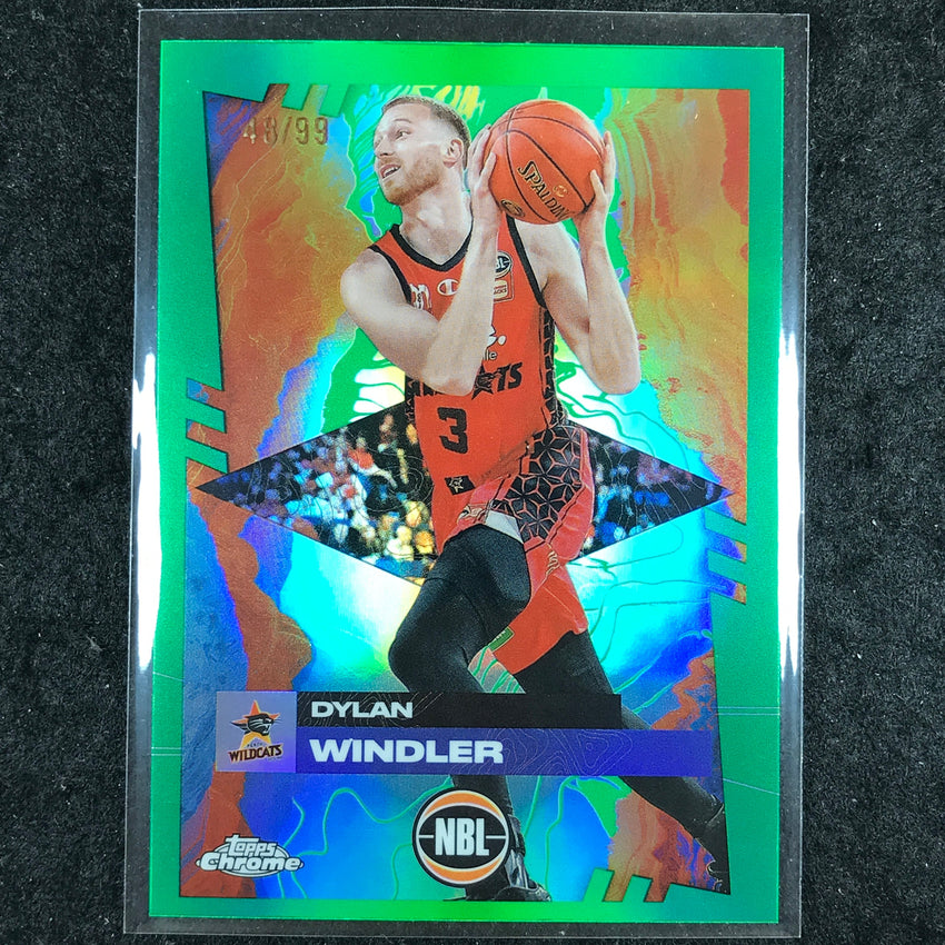 2024-25 Topps Chrome NBL DYLAN WINDLER Base Green 48/99 #64