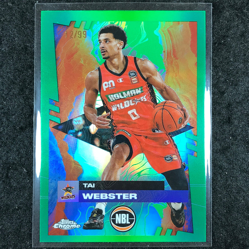 2024-25 Topps Chrome NBL TAI WEBSTER Base Green 12/99 #65
