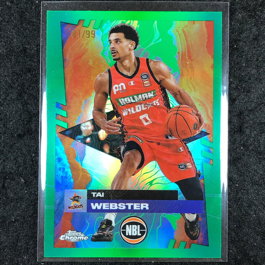 2024-25 Topps Chrome NBL TAI WEBSTER Base Green 81/99 #65