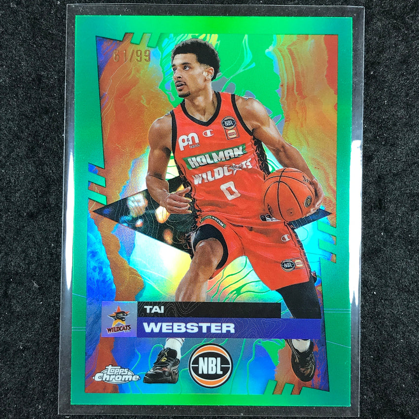 2024-25 Topps Chrome NBL TAI WEBSTER Base Green 61/99 #65