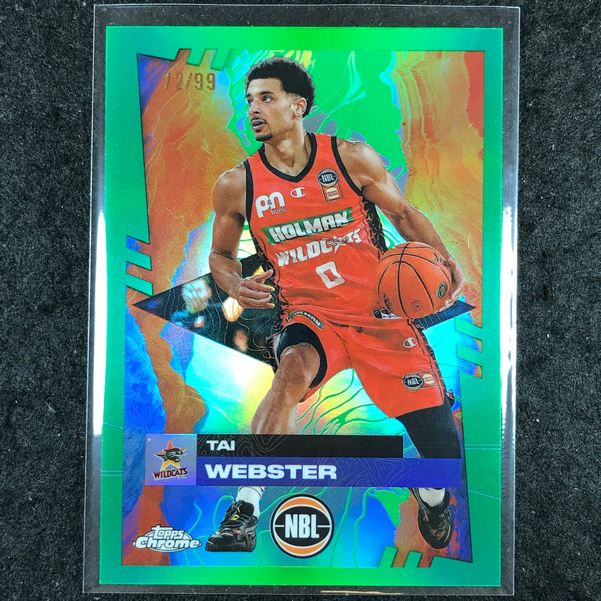 2024-25 Topps Chrome NBL TAI WEBSTER Base Green 72/99 #65