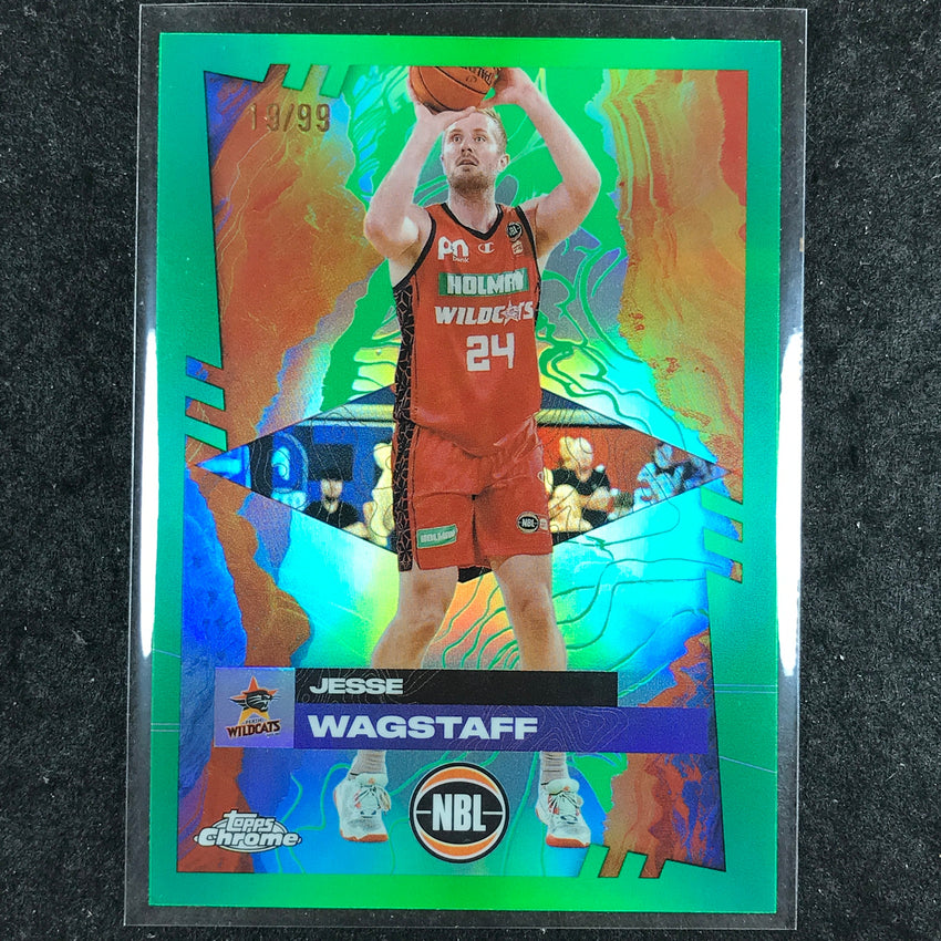2024-25 Topps Chrome NBL JESSE WAGSTAFF Base Green 19/99 #67