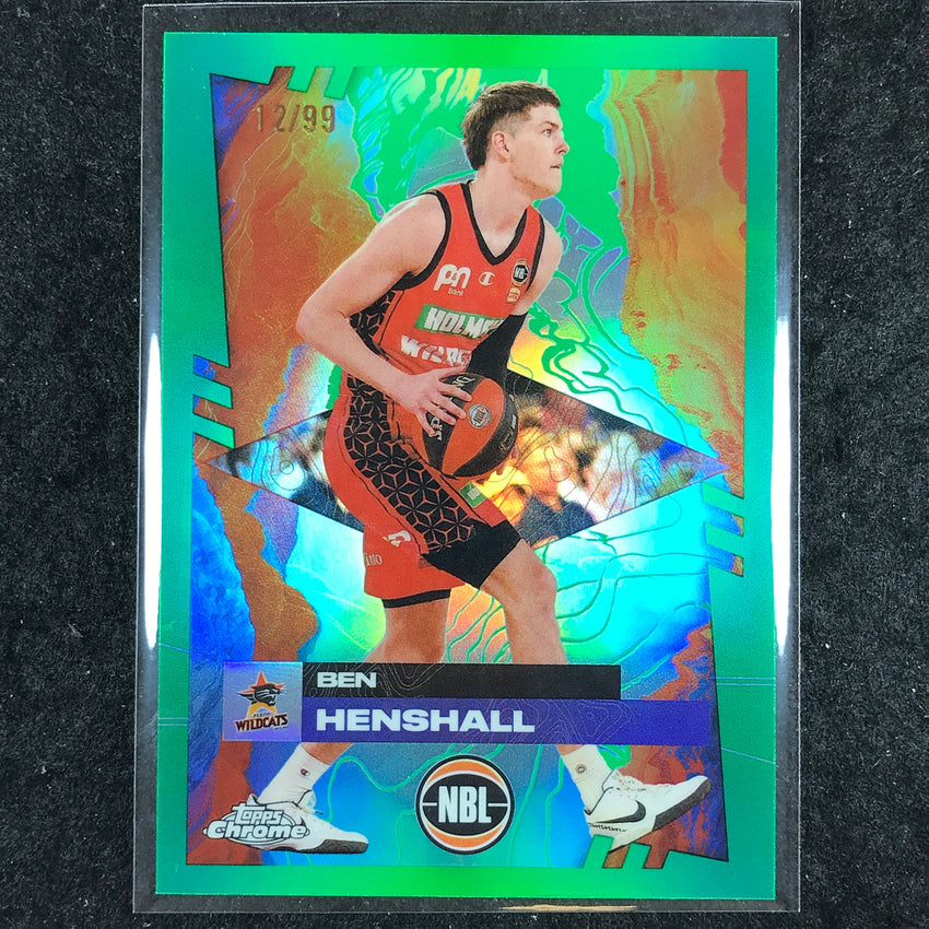 2024-25 Topps Chrome NBL BEN HENSHALL Base Green 12/99 #69