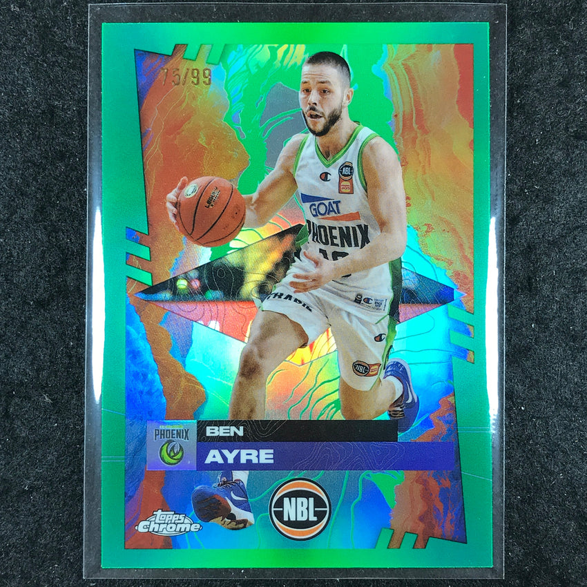 2024-25 Topps Chrome NBL BEN AYRE Base Green 75/99 #72