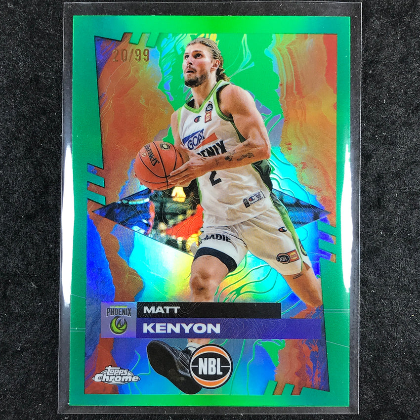 2024-25 Topps Chrome NBL MATT KENYON Base Green 20/99 #77