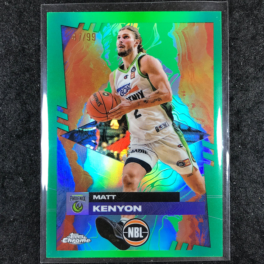 2024-25 Topps Chrome NBL MATT KENYON Base Green 47/99 #77