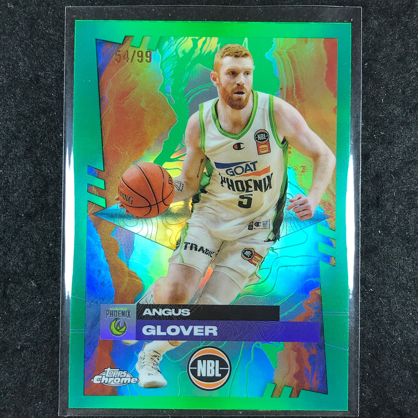 2024-25 Topps Chrome NBL ANGUS GLOVER Base Green 54/99 #78