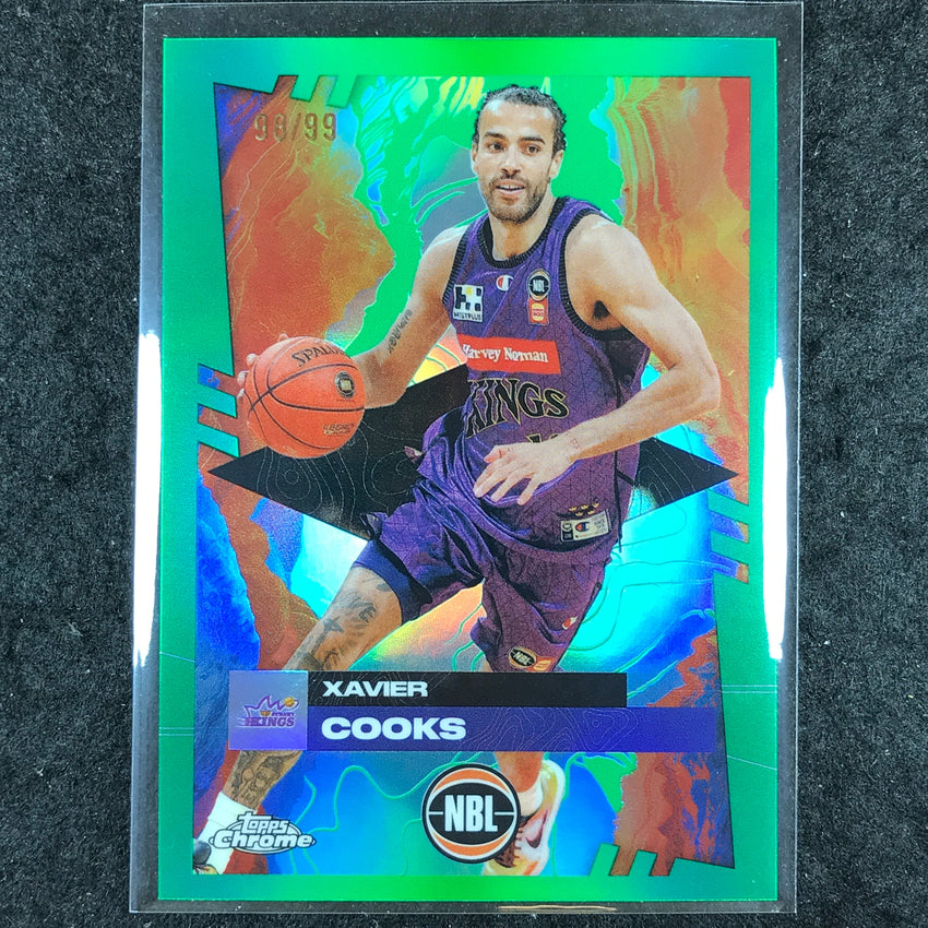 2024-25 Topps Chrome NBL XAVIER COOKS Base Green 98/99 #84