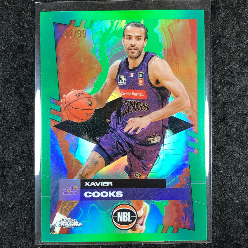 2024-25 Topps Chrome NBL XAVIER COOKS Base Green 87/99 #84