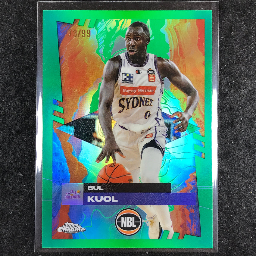 2024-25 Topps Chrome NBL BUL KUOL Base Green 73/99 #89