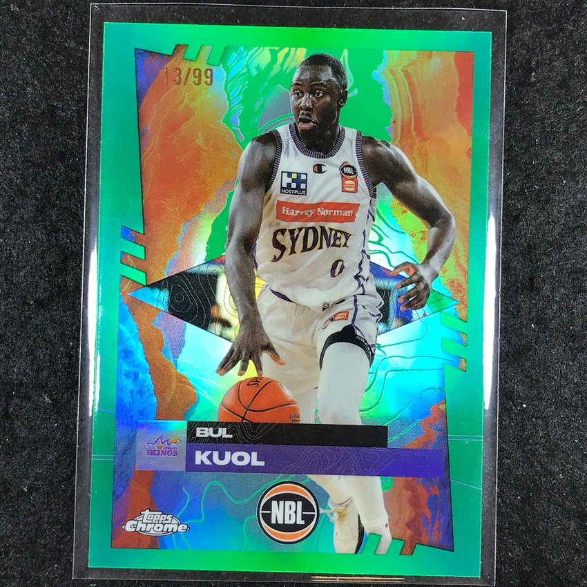 2024-25 Topps Chrome NBL BUL KUOL Base Green 13/99 #89