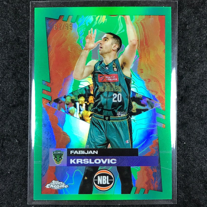 2024-25 Topps Chrome NBL FABIJAN KRSLOVIC Base Green 62/99 #94