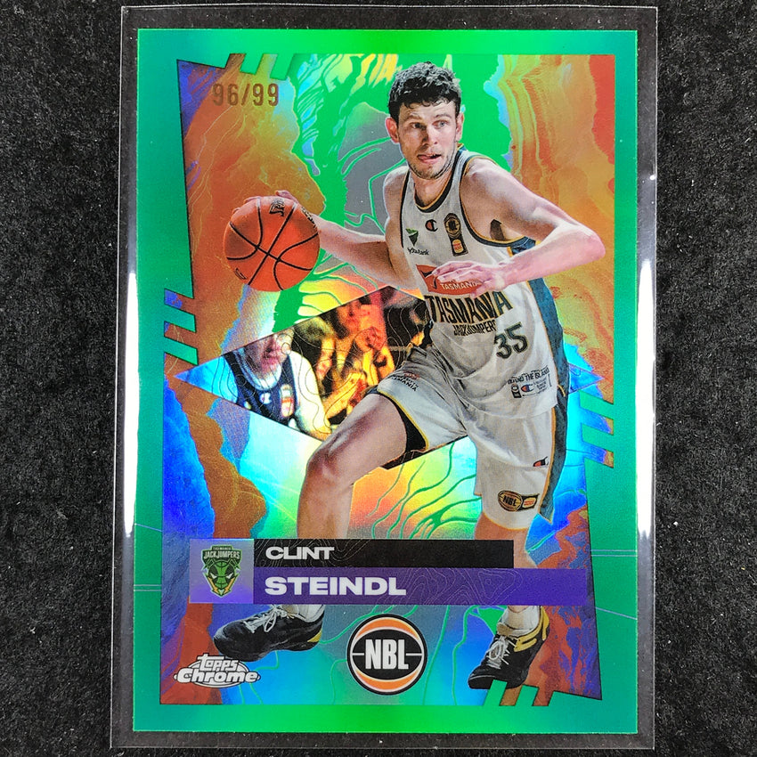 2024-25 Topps Chrome NBL CLINT STEINDL Base Green 96/99 #95