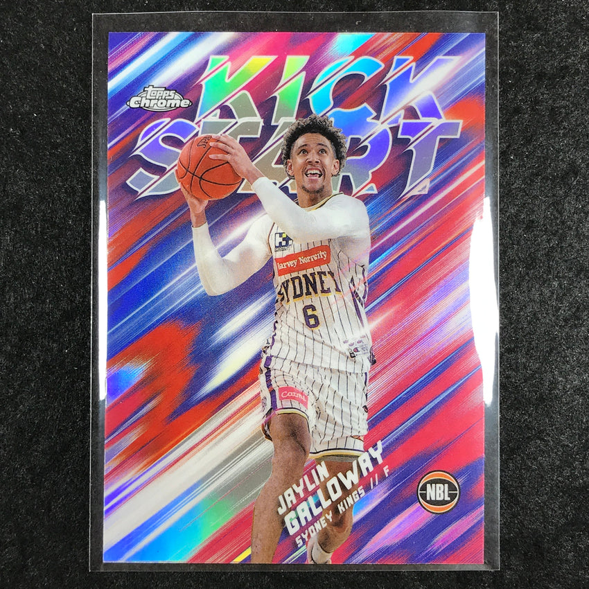 2024-25 Topps Chrome NBL JAYLIN GALLOWAY Kick Start Refractor #9