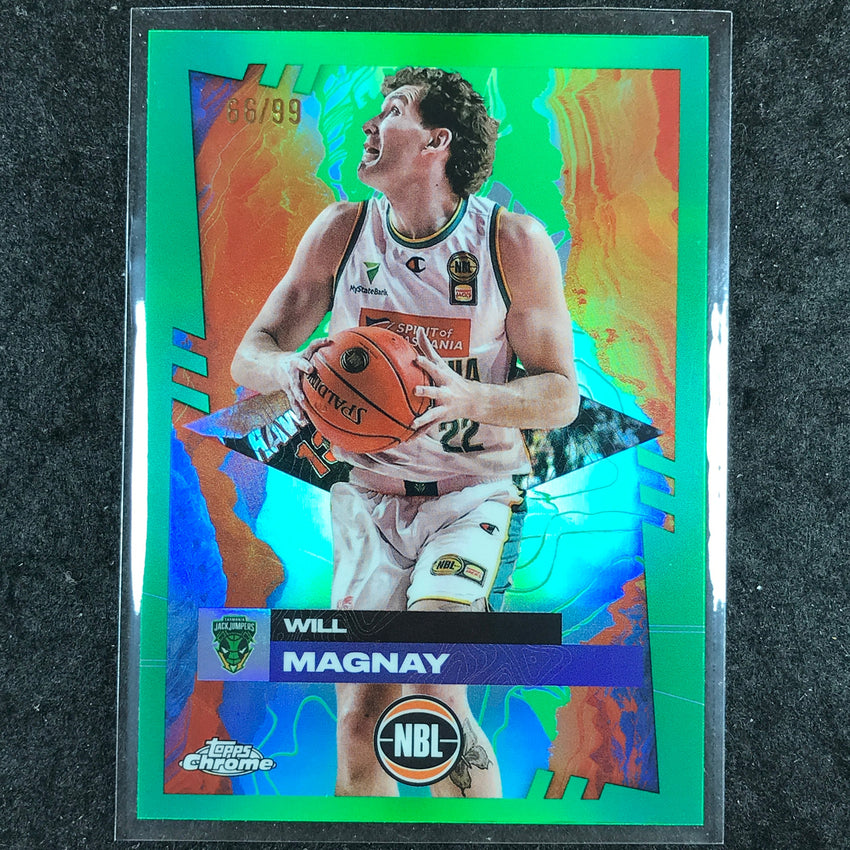 2024-25 Topps Chrome NBL WILL MAGNAY Base Green 66/99 #97