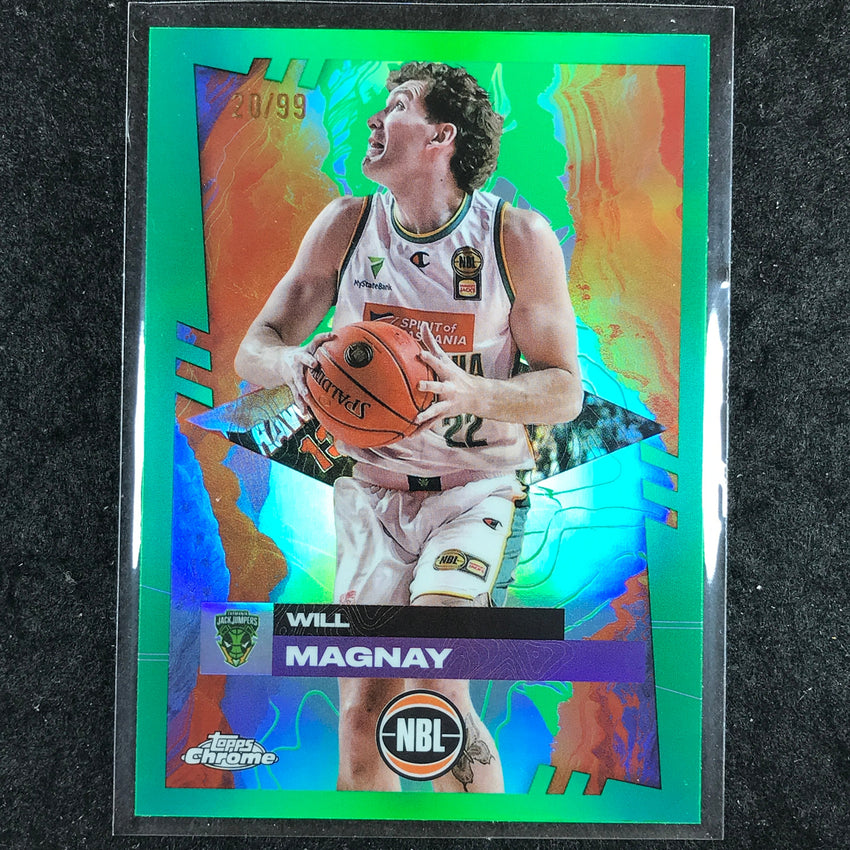 2024-25 Topps Chrome NBL WILL MAGNAY Base Green 20/99 #97