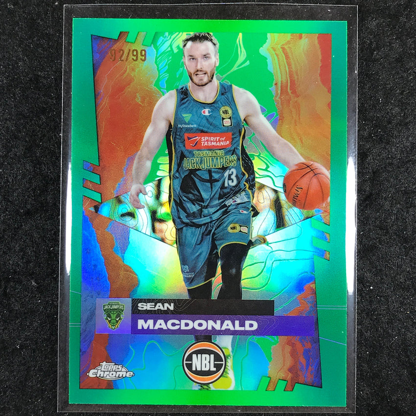 2024-25 Topps Chrome NBL SEAN MACDONALD Base Green 92/99 #98