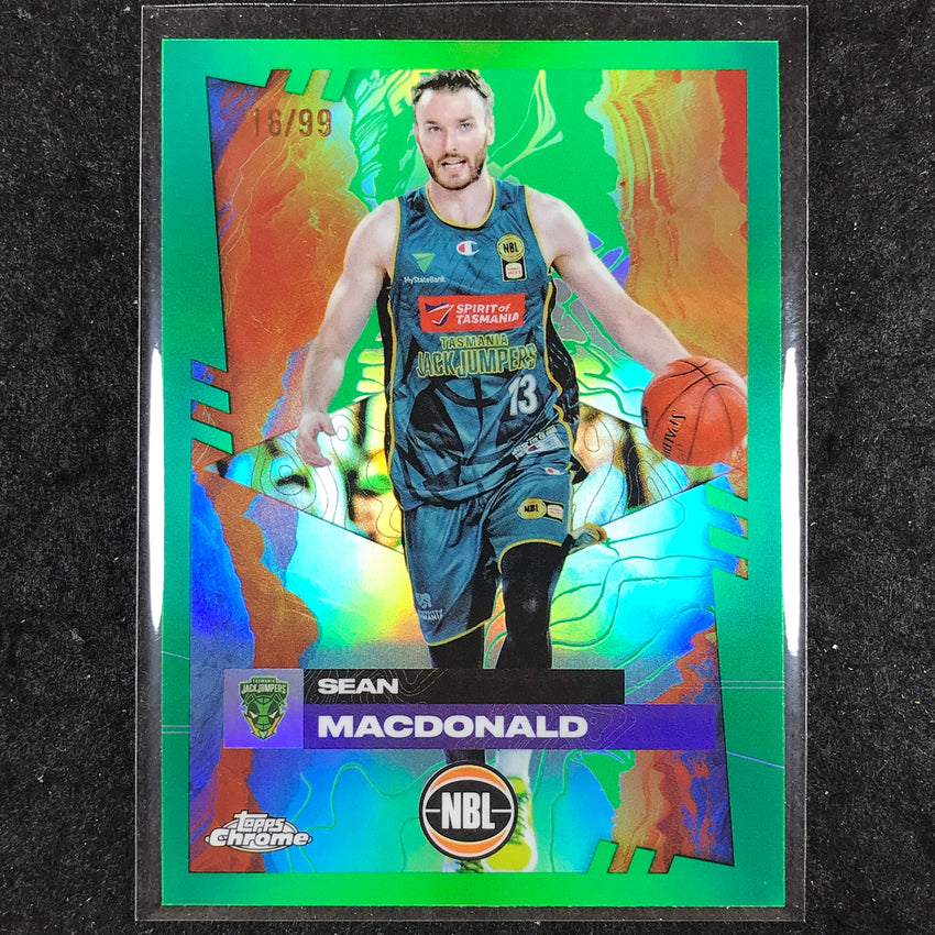 2024-25 Topps Chrome NBL SEAN MACDONALD Base Green 16/99 #98