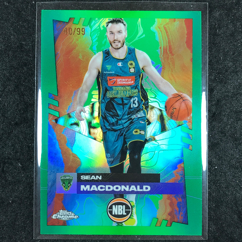 2024-25 Topps Chrome NBL SEAN MACDONALD Base Green 40/99 #98
