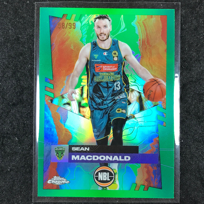 2024-25 Topps Chrome NBL SEAN MACDONALD Base Green 58/99 #98