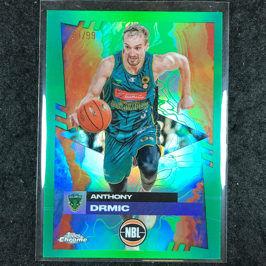 2024-25 Topps Chrome NBL ANTHONY DRMIC Base Green 51/99 #100