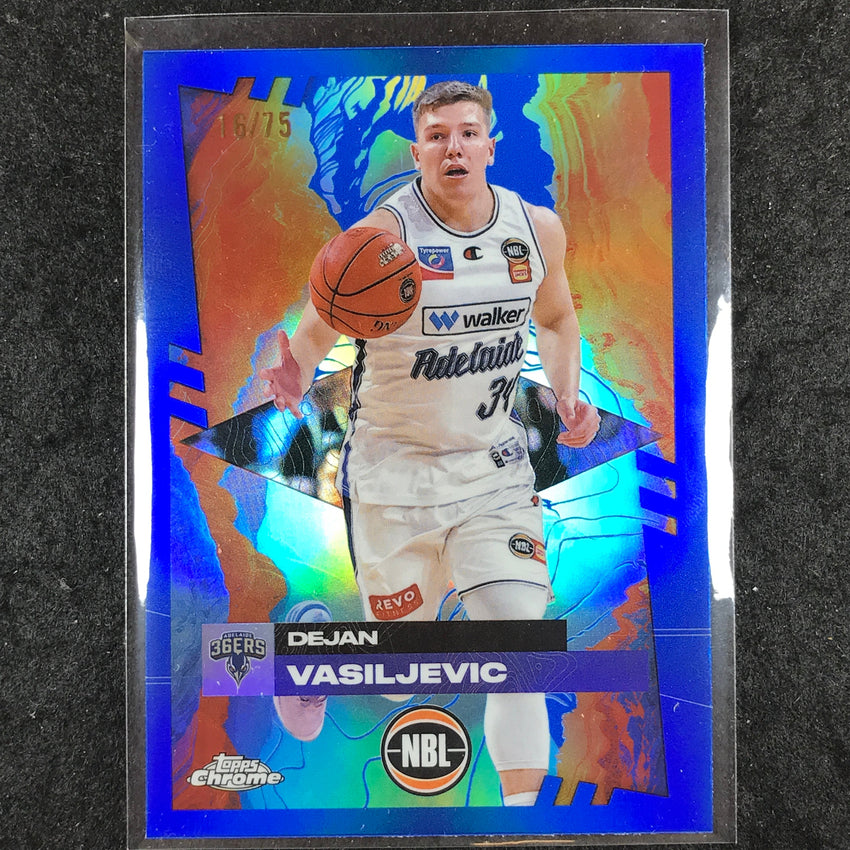 2024-25 Topps Chrome NBL DEJAN VASILJEVIC Base Blue 16/75 #1