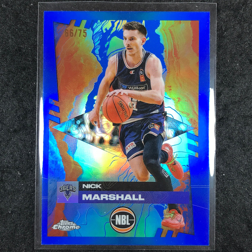 2024-25 Topps Chrome NBL NICK MARSHALL Base Blue 66/75 #2